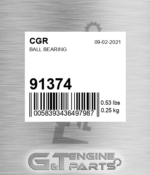 91374 CGR Ball Bearing
