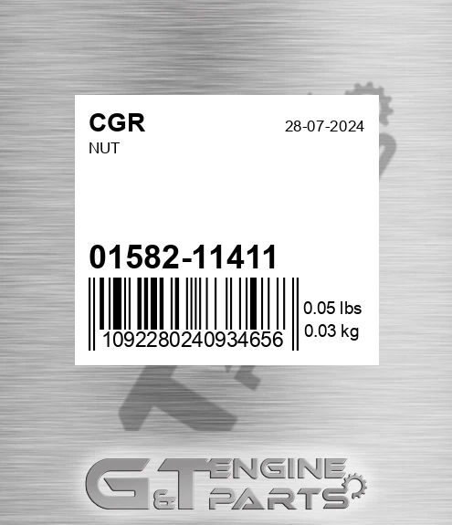 01582-11411 Nut for CGR