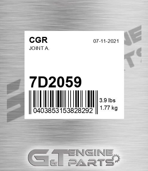 7D2059 Joint A.