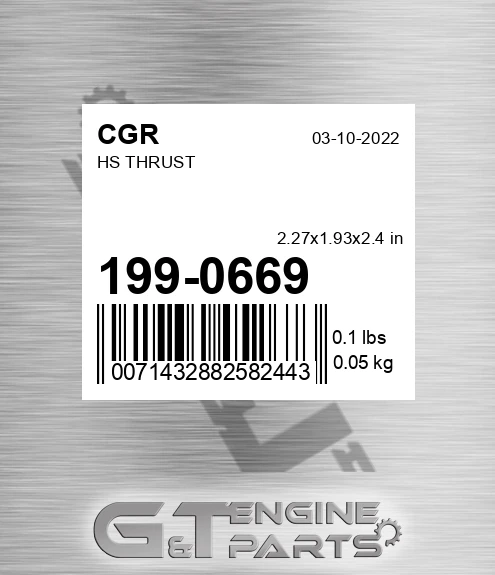 199-0669 Hs Thrust