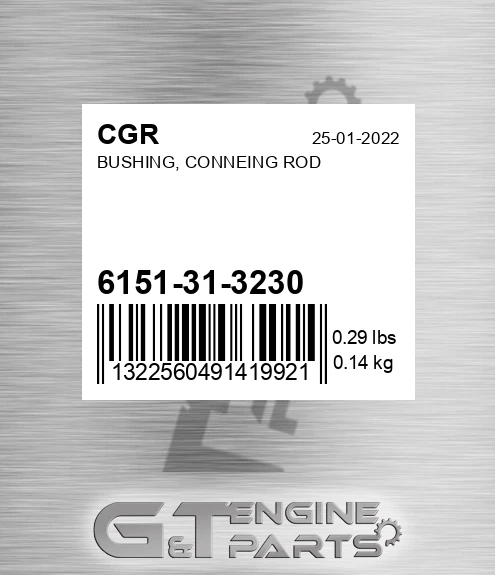 6151-31-3230 Bushing, Conneing Rod for CGR
