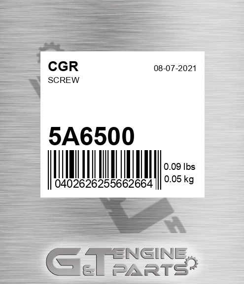 5A6500 Screw