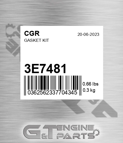 3E7481 Gasket Kit