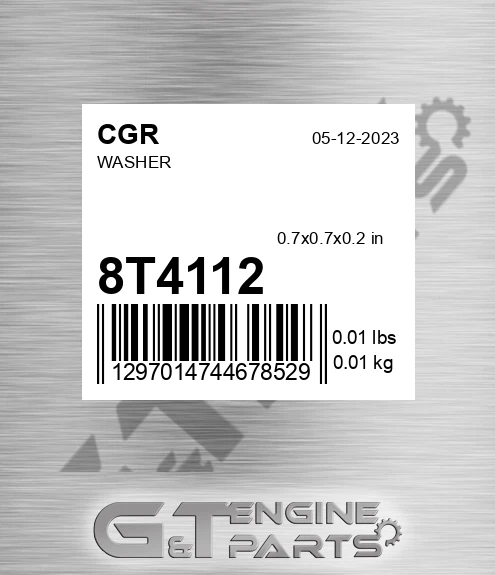 8T4112 Washer for CGR