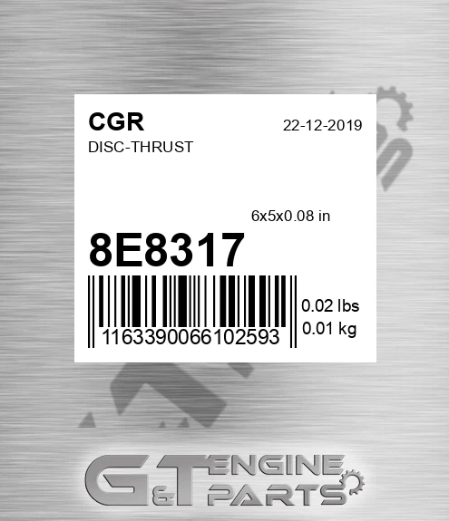8E8317 CGR Disc-thrust
