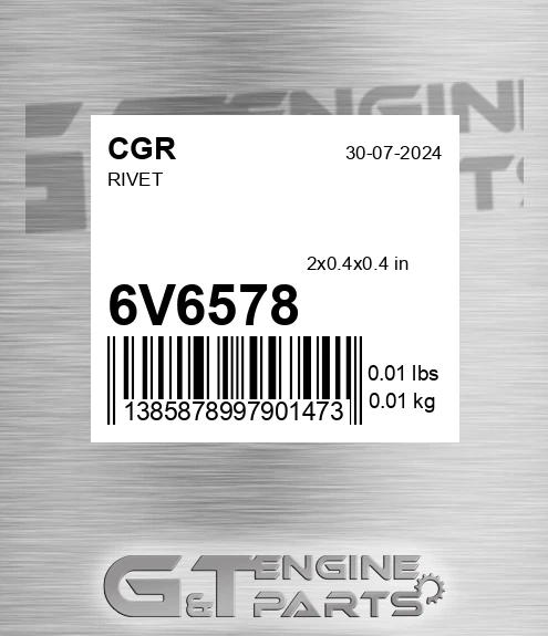 6V6578 CGR Rivet