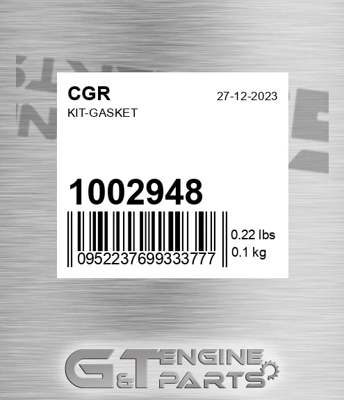 1002948 Kit-gasket
