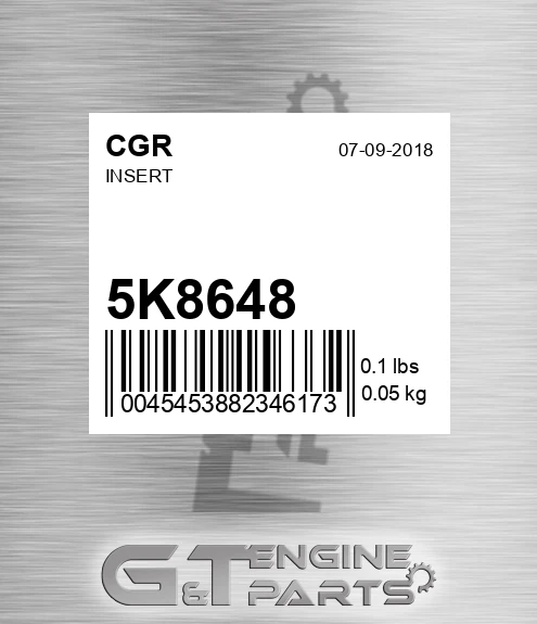 5K8648 Insert for CGR