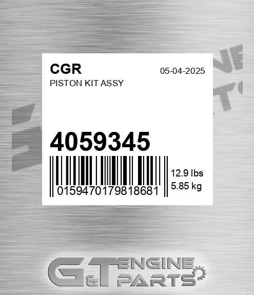 4059345 Piston Kit Assy