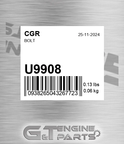 U9908 CGR Bolt