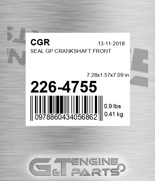 226-4755 Seal Gp Crankshaft Front