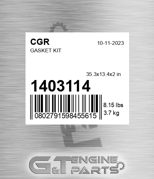 1403114 CGR Gasket Kit