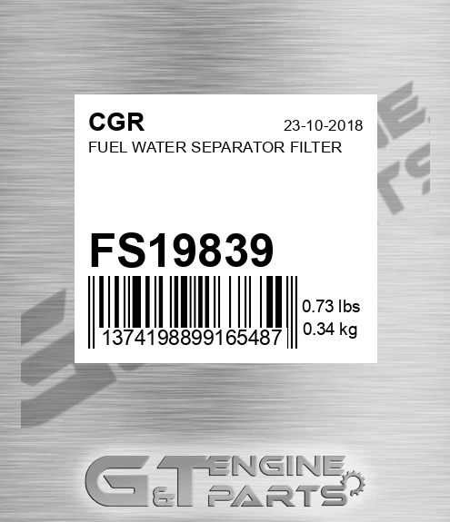 FS19839 Fuel Water Separator Filter
