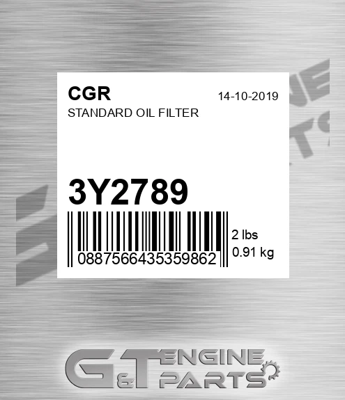 3Y2789 Standard Oil Filter