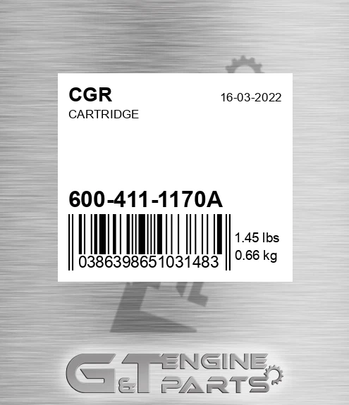600-411-1170A Cartridge for CGR
