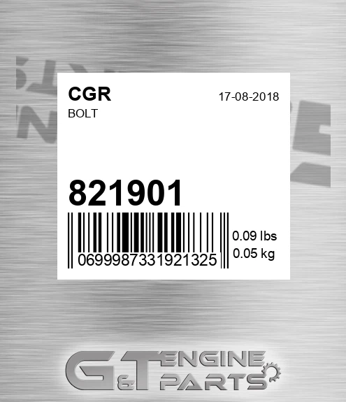 821901 Bolt