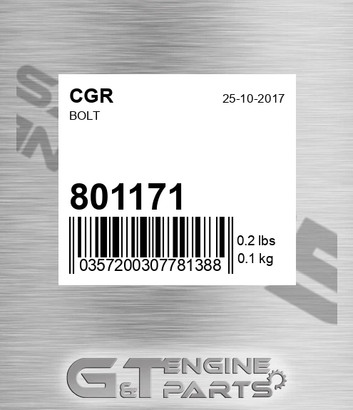 801171 Bolt