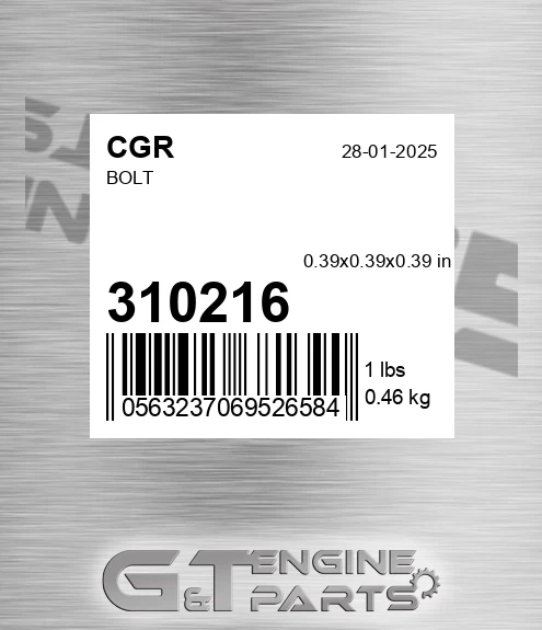 310216 CGR Bolt