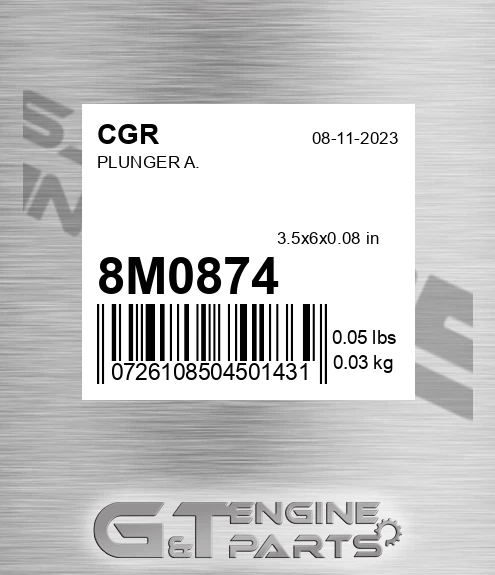 8M0874 Plunger A.