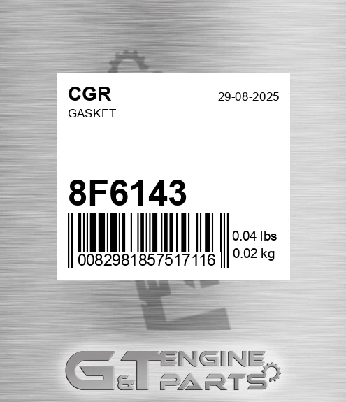 8F6143 Gasket