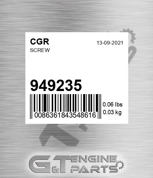 949235 CGR Screw