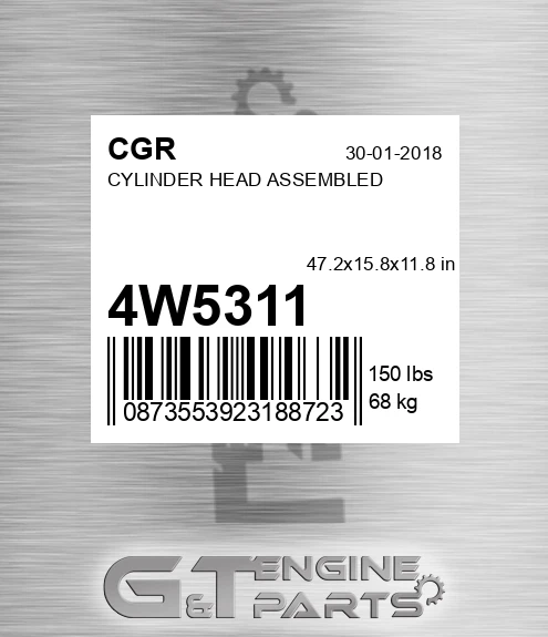 4W5311 CGR Cylinder Head Assembled