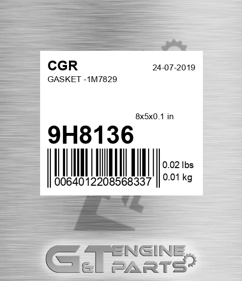 9H8136 CGR Gasket -1m7829