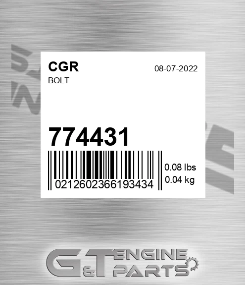 774431 Bolt
