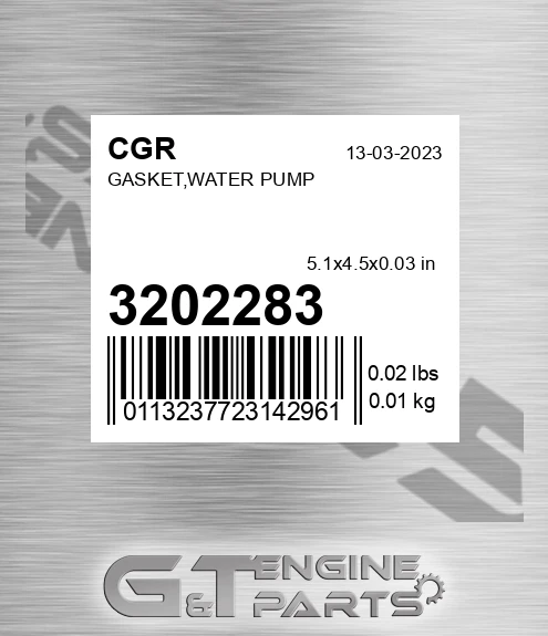 3202283 Gasket,water Pump