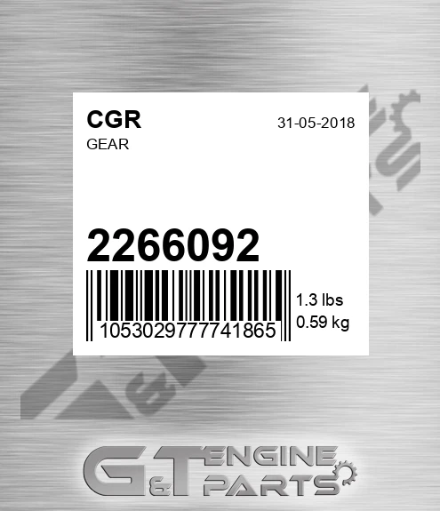 2266092 Gear for CGR