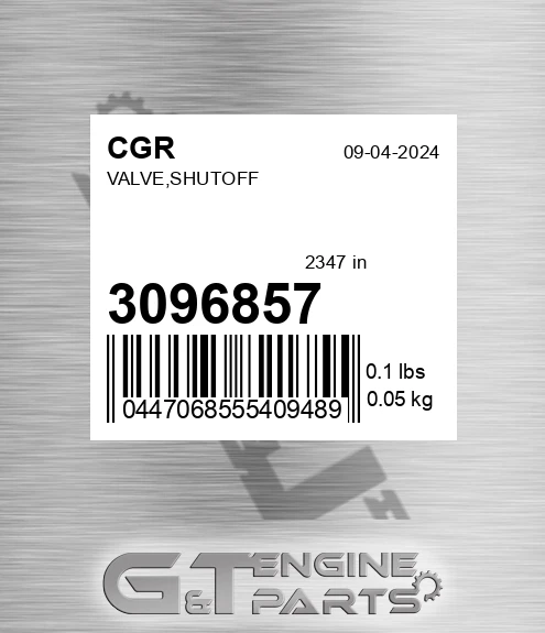 3096857 Valve,shutoff