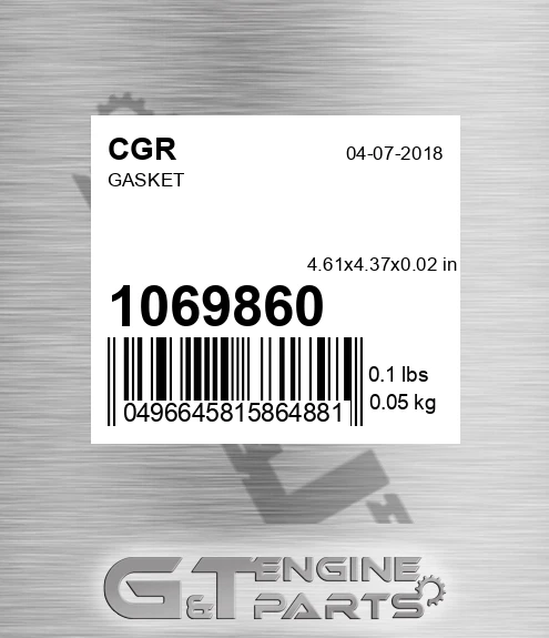1069860 Gasket