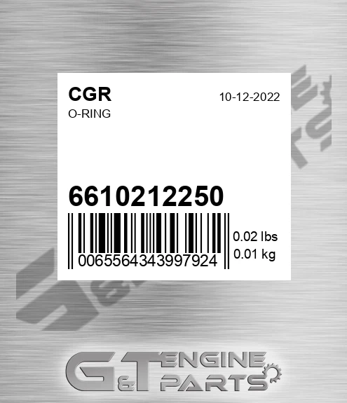 6610212250 O-ring for CGR
