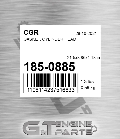 185-0885 CGR Gasket, Cylinder Head