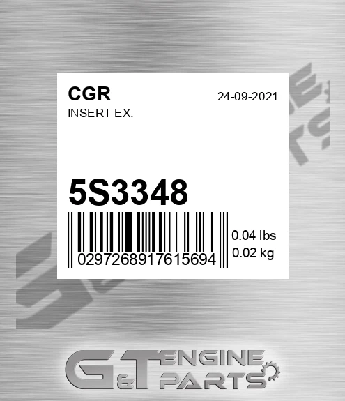 5S3348 CGR Insert Ex.