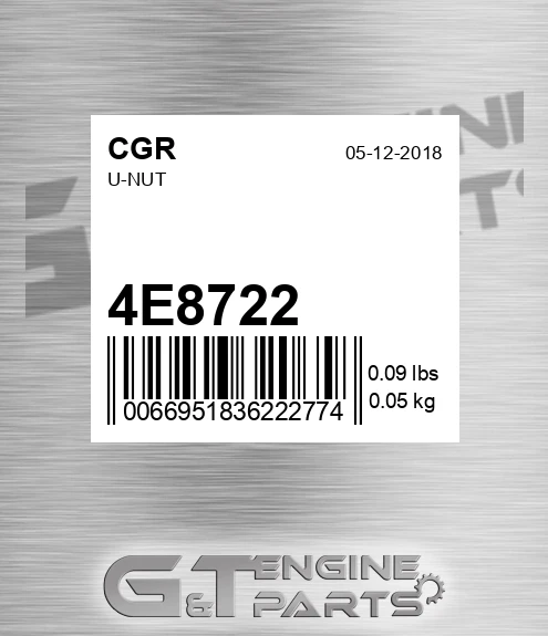 4E8722 CGR U-nut