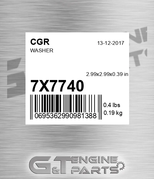 7X7740 CGR Washer