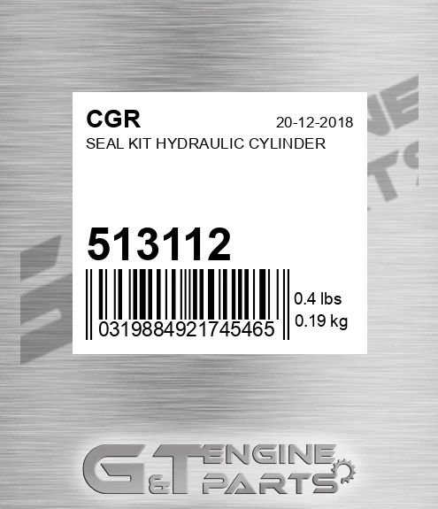 513112 CGR Seal Kit Hydraulic Cylinder