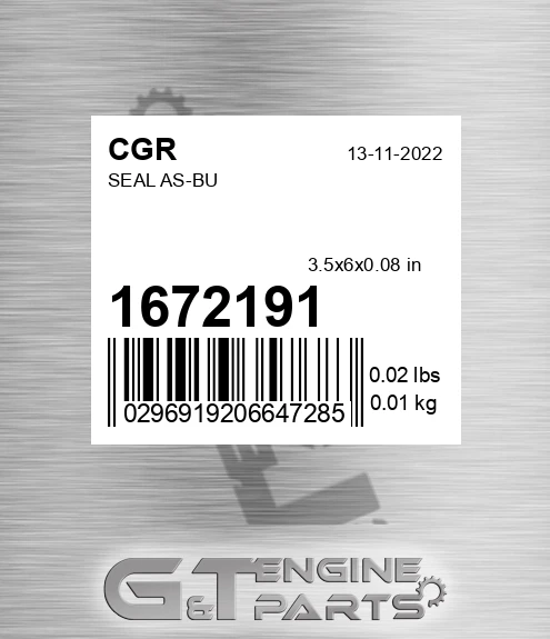 1672191 Seal As-bu