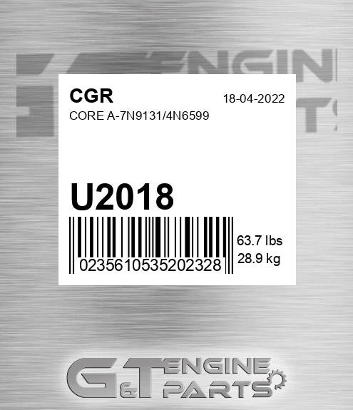 U2018 CGR Core A-7n9131/4n6599