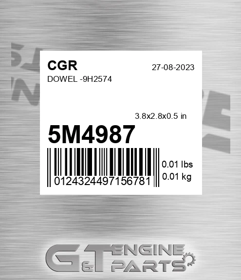5M4987 Dowel -9h2574