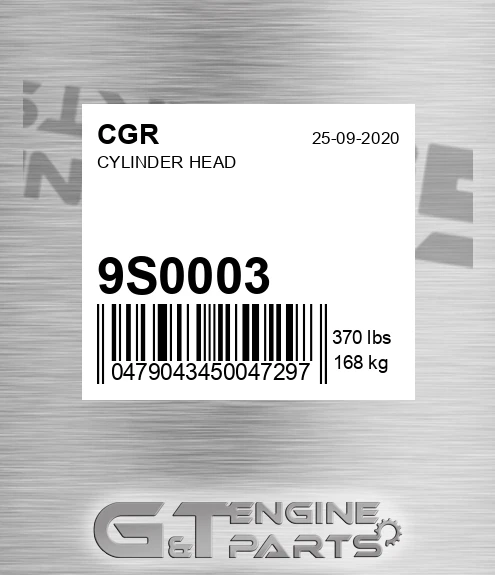 9S0003 CGR Cylinder Head