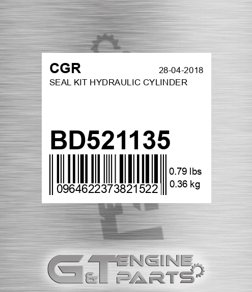 BD521135 Seal Kit Hydraulic Cylinder