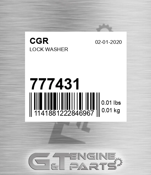 777431 Lock Washer