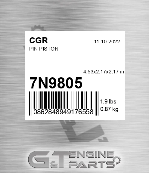 7N9805 Pin Piston for CGR