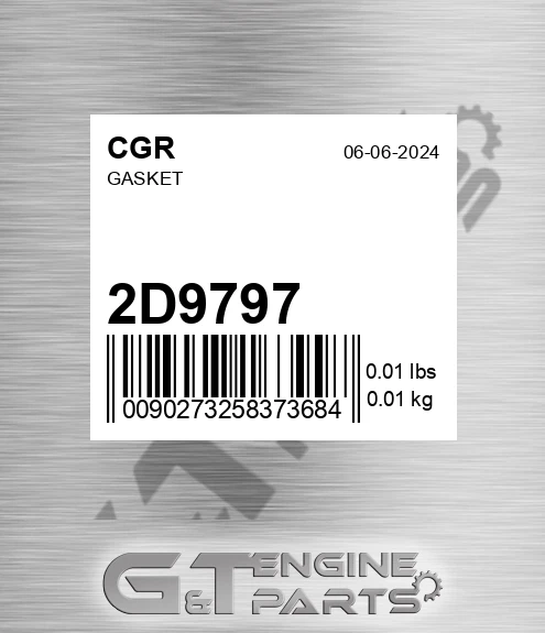 2D9797 Gasket