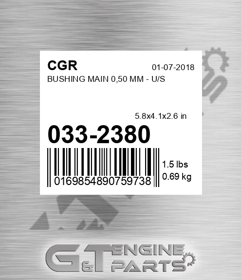 033-2380 Bushing Main 0,50 Mm - U/s
