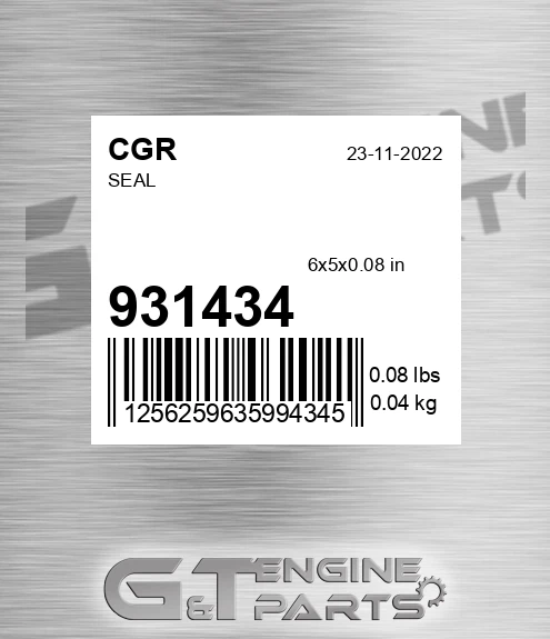 931434 CGR Seal