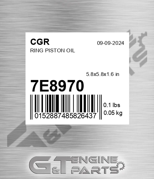 7E8970 CGR Ring Piston Oil