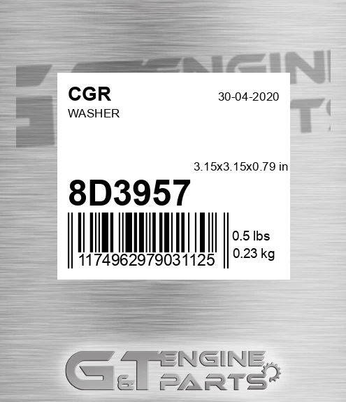 8D3957 CGR Washer